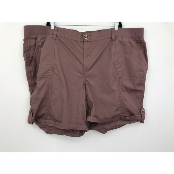 Torrid Bermuda Stretch Poplin Mid-Rise Short Mauve Size 30 NEW - Picture 1 of 7